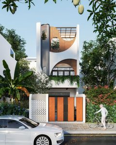 Nhà phố 3 tầng 5x16m có gara
