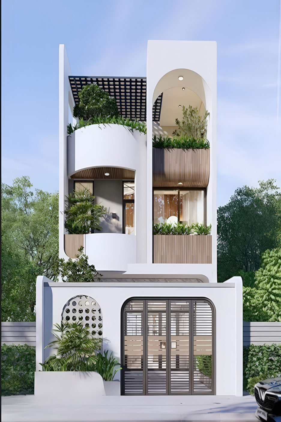 thiết kế nhà 3 tầng rộng 8m 21