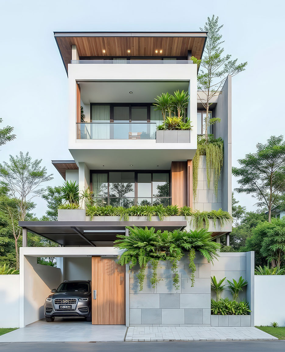 thiết kế nhà 3 tầng rộng 8m 22