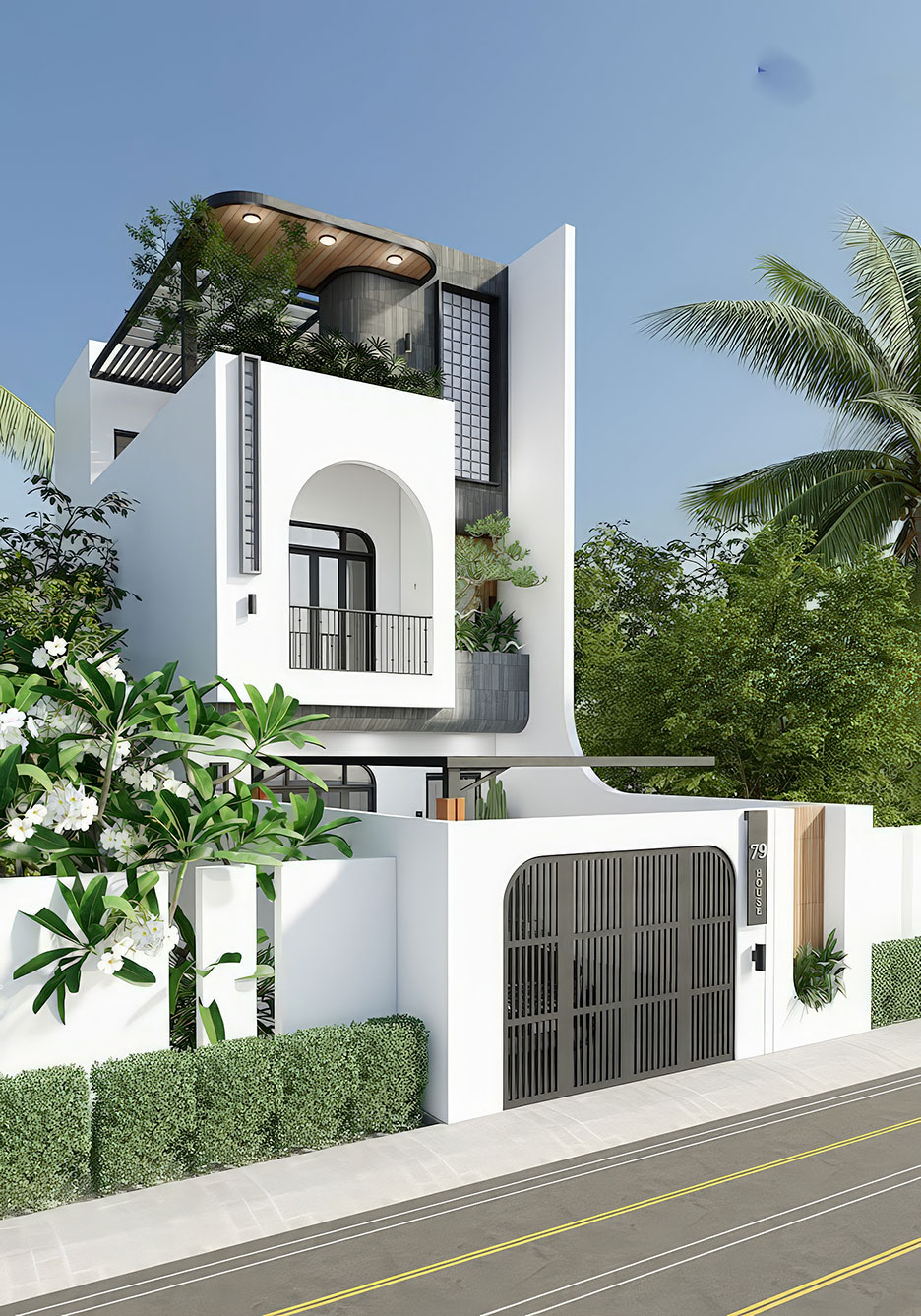 nhà 3 tầng mặt tiền 8m 24