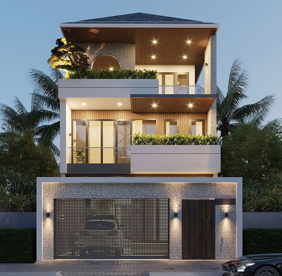 nhà 3 tầng mặt tiền 8m 4