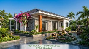 Biệt thự 1 tầng mái Nhật 3 phòng ngủ 250m2 tại Lâm Đồng