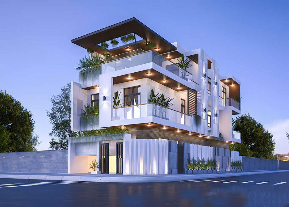 nhà phố 3 tầng 2 mặt tiền 3