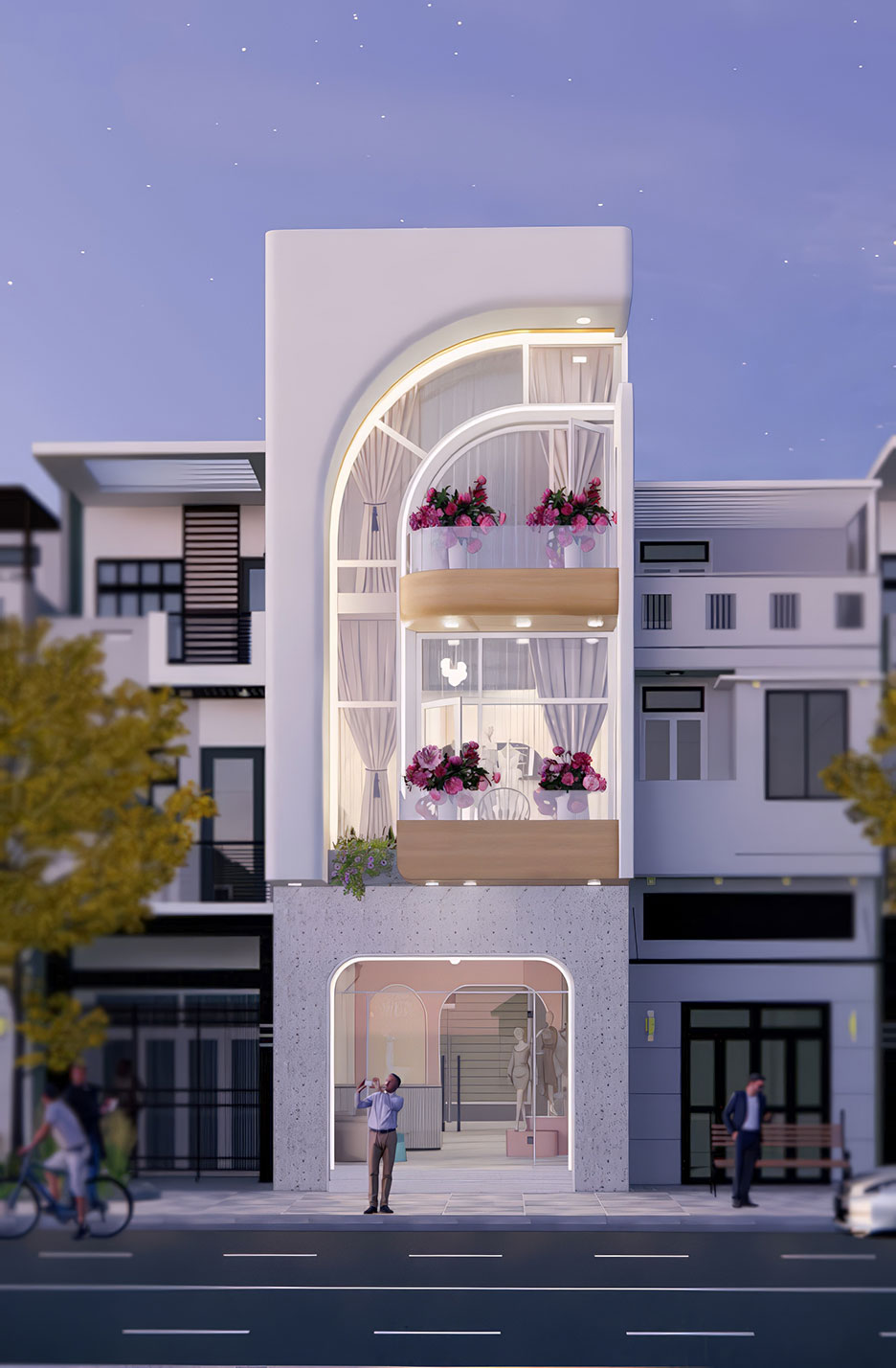 nhà phố 3 tầng kết hợp kinh doanh 1