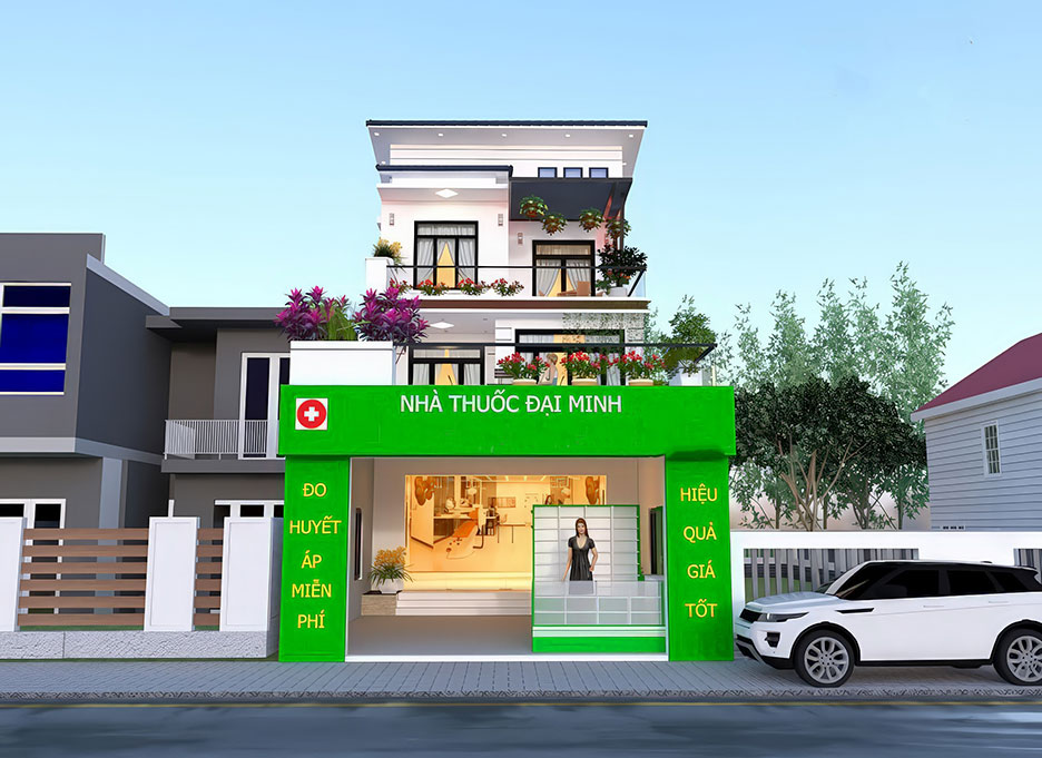 nhà 3 tầng kết hợp kinh doanh 1