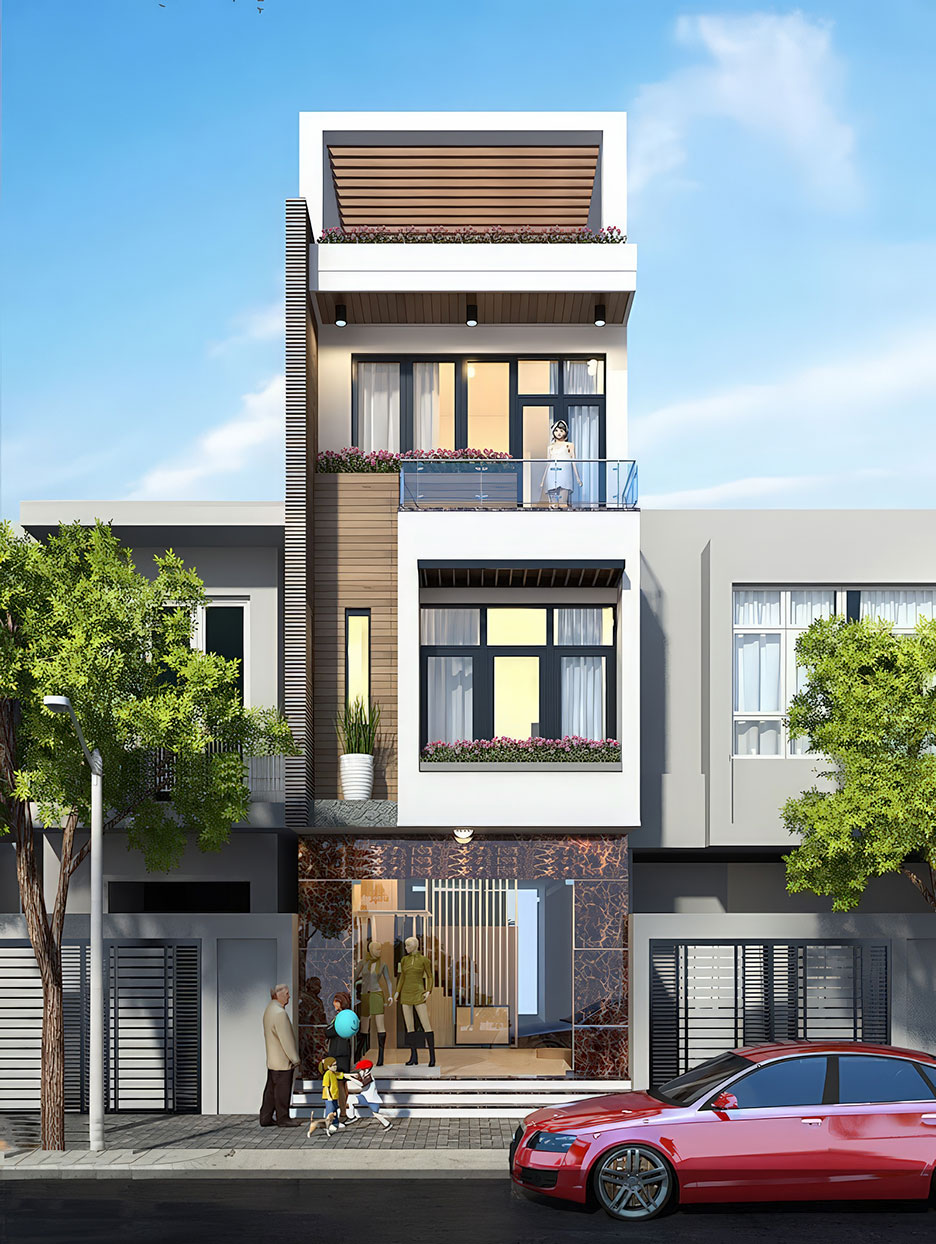 nhà 3 tầng kết hợp kinh doanh 3