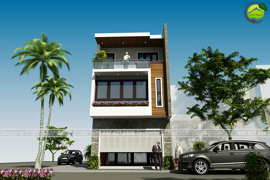 Nhà phố 3 tầng mái bằng kết hợp kinh doanh 5