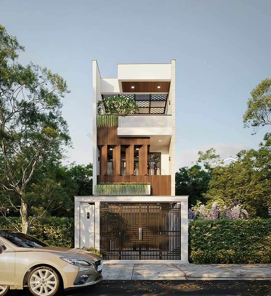 Nhà mái bằng 3 tầng đẹp 9