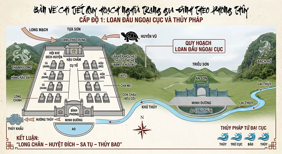 Quy hoạch nghĩa trang gia đình chuẩn phong thủy