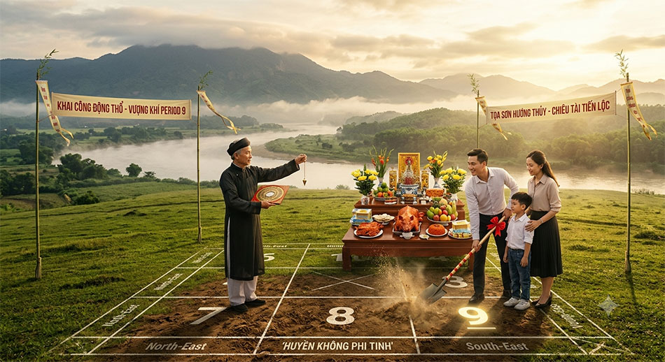 Động thổ xây dựng chuẩn phong thủy 2