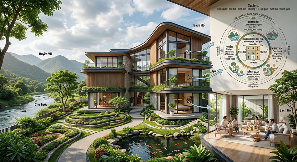 phong thủy trong kiến trúc hiện đại