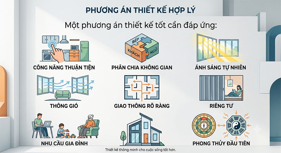 Thiết kế nhà theo phong thủy